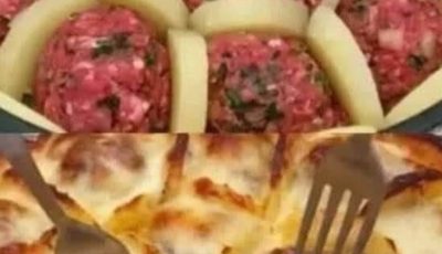 Cheese Meatballs and potatoes