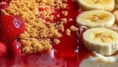 Strawberry Crunch & Banana Pudding Cheesecake