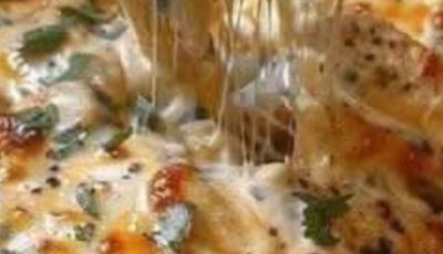 Cheesy Baked Chicken Alfredo Pasta