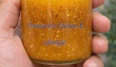 Turmeric, ginger, cinnamon, lemon juice, and raw honey.