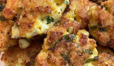 Cheesy Chicken Fritters
