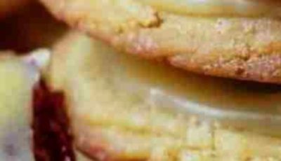 Raspberry Thumbprint Cookies with Lemon Glaze Recipe