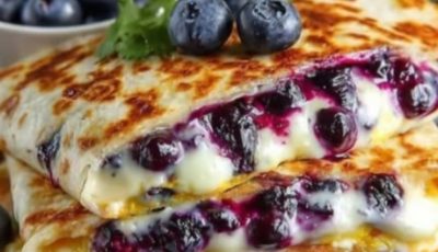 Blueberry Breakfast Quesadilla
