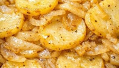 Slow cooker potato and onion bake cozy
