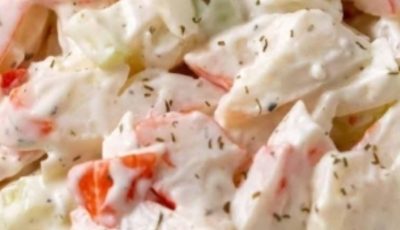 Creamy Seafood Salad with Imitation Crab