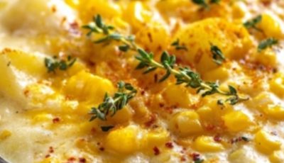 5-Ingredient Slow Cooker Corn and Potato Chowder