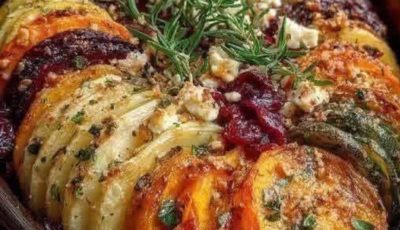 LAYERED SWEET POTATO GRATIN – CREAMY, CHEESY, AND ABSOLUTELY IRRESISTIBLE