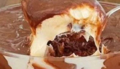 Creamy Chocolate & Vanilla Layered Pudding Dessert